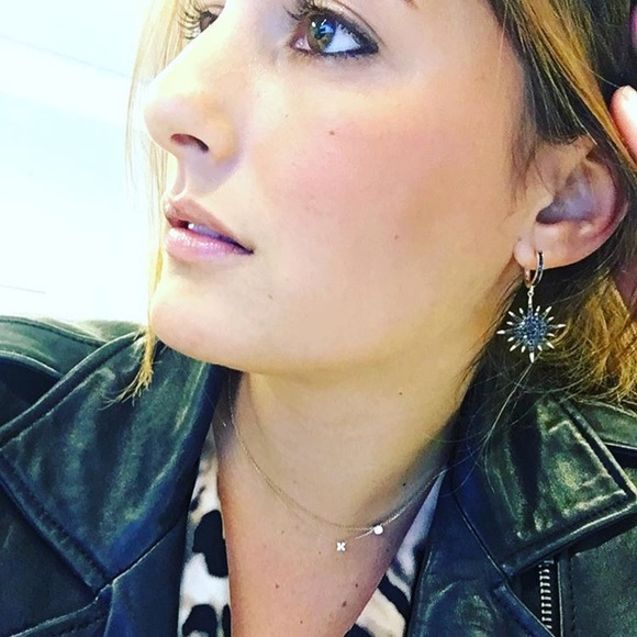 Star Starburst Dangle Earrings - Picture 2 of 3